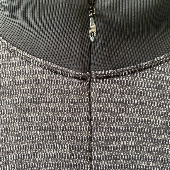 Lululemon Runderful 1/2 Zip Mini Check Pique Black - Picture 9 of 12